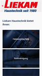 Mobile Screenshot of liekam-haustechnik.de